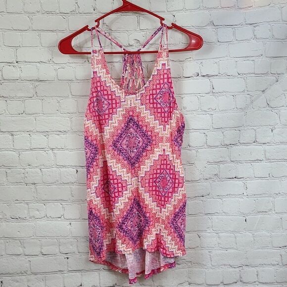 Maurices Pink Strappy Tank Top Super Soft Women's Small Sleeveless Loose Tee - Picture 11 of 11